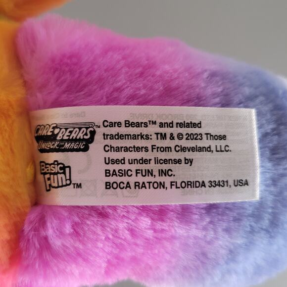 Care Bears Dare to Care Bear 14" Plush 2023 Basic Fun Rainbow Stars Plushy - Picture 8 of 14